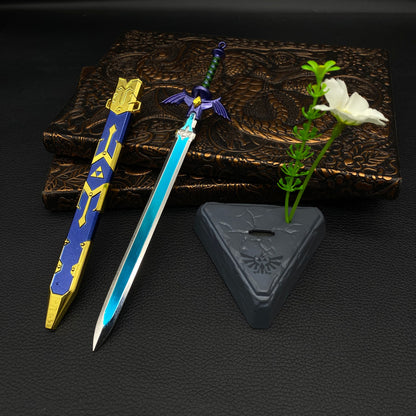 Metal Link Tiny Sword With Stand Weapon 6 In 1 Pack