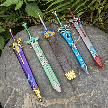 Metal Zelda Tiny Sword Weapon 5 In 1 Pack