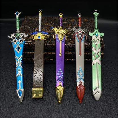 Metal Zelda Tiny Sword Weapon 5 In 1 Pack