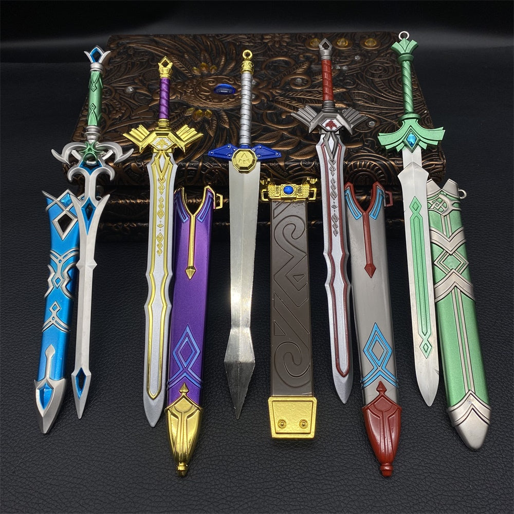 Metal Zelda Tiny Sword Weapon 5 In 1 Pack