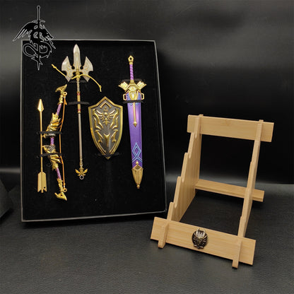 Zelda Link Royal Family Weapons Miniature 4 in 1 Gift Box